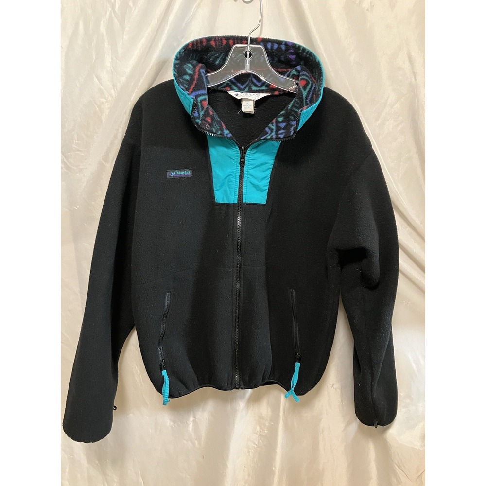 90'S Columbia White Tag Switching‎ Fleece Jacket USA Men's M Vintage Aztec Ski